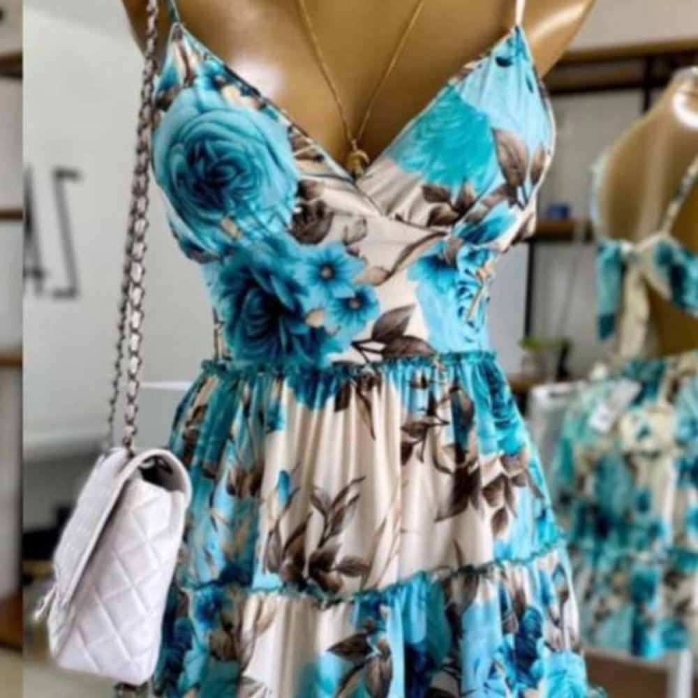 New Floral Summer Short Dress